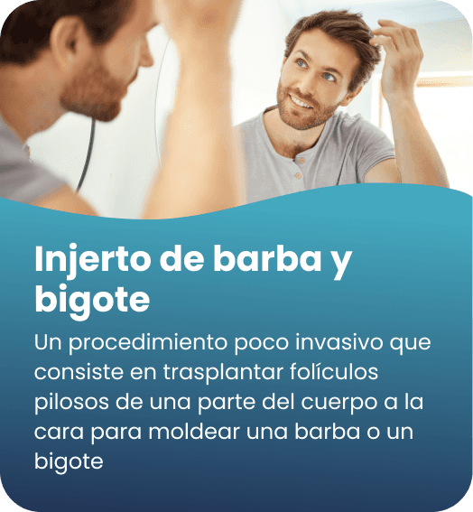 Injerto capilar bigote